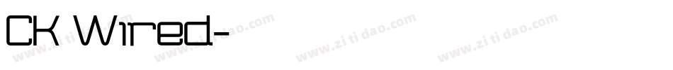 CK Wired字体转换